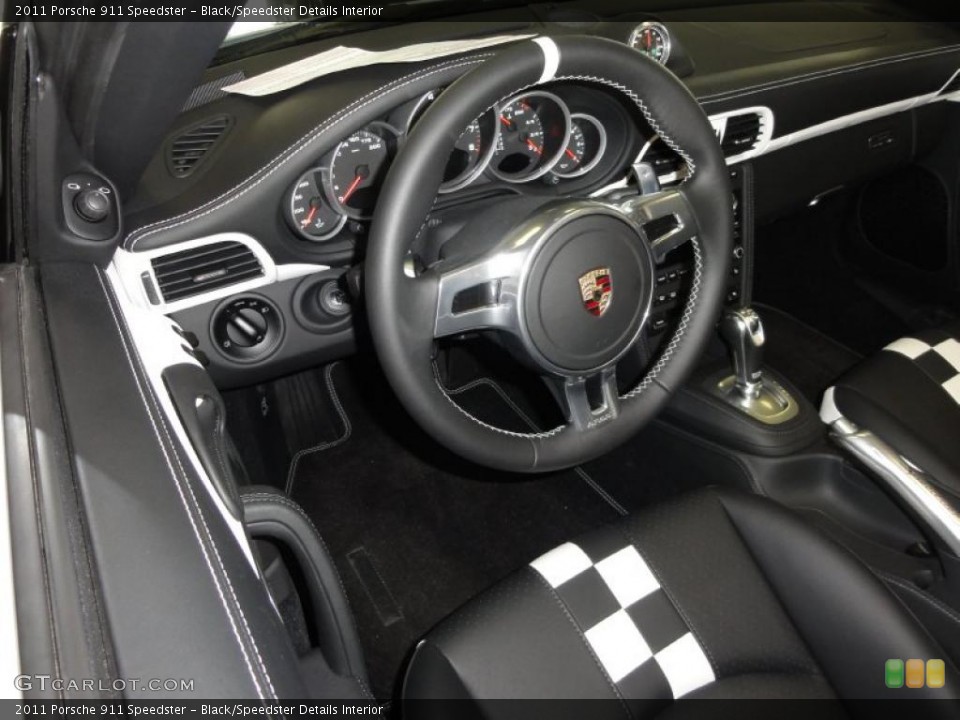 Black/Speedster Details Interior Steering Wheel for the 2011 Porsche 911 Speedster #49713073