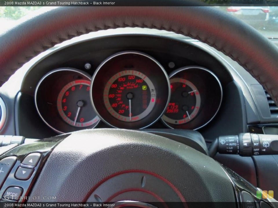 Black Interior Gauges for the 2008 Mazda MAZDA3 s Grand Touring Hatchback #49713250