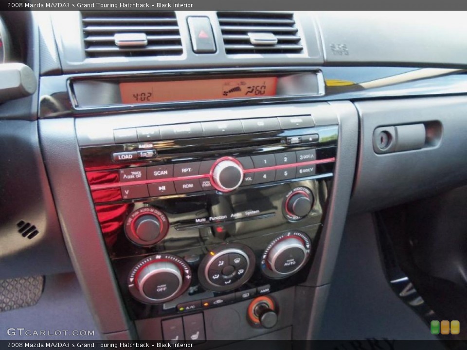 Black Interior Controls for the 2008 Mazda MAZDA3 s Grand Touring Hatchback #49713262