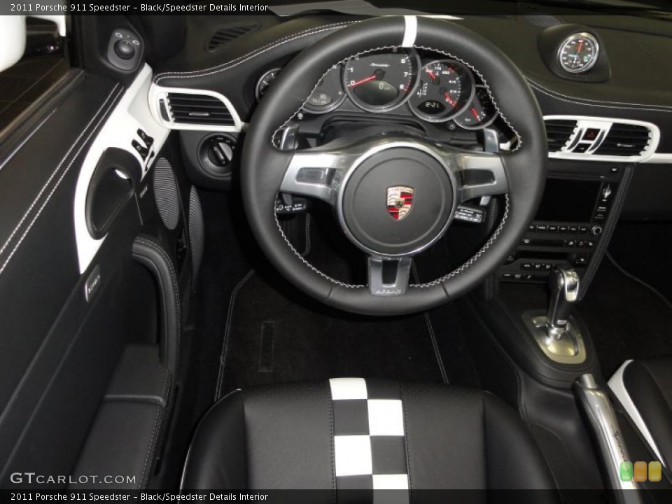 Black/Speedster Details Interior Steering Wheel for the 2011 Porsche 911 Speedster #49713391