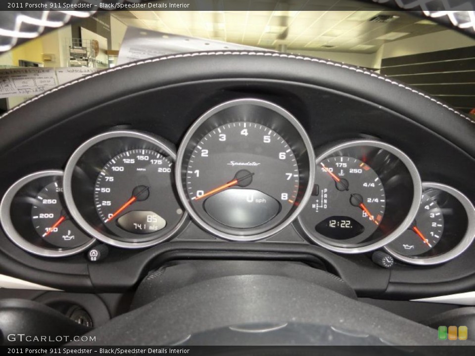 Black/Speedster Details Interior Gauges for the 2011 Porsche 911 Speedster #49713451
