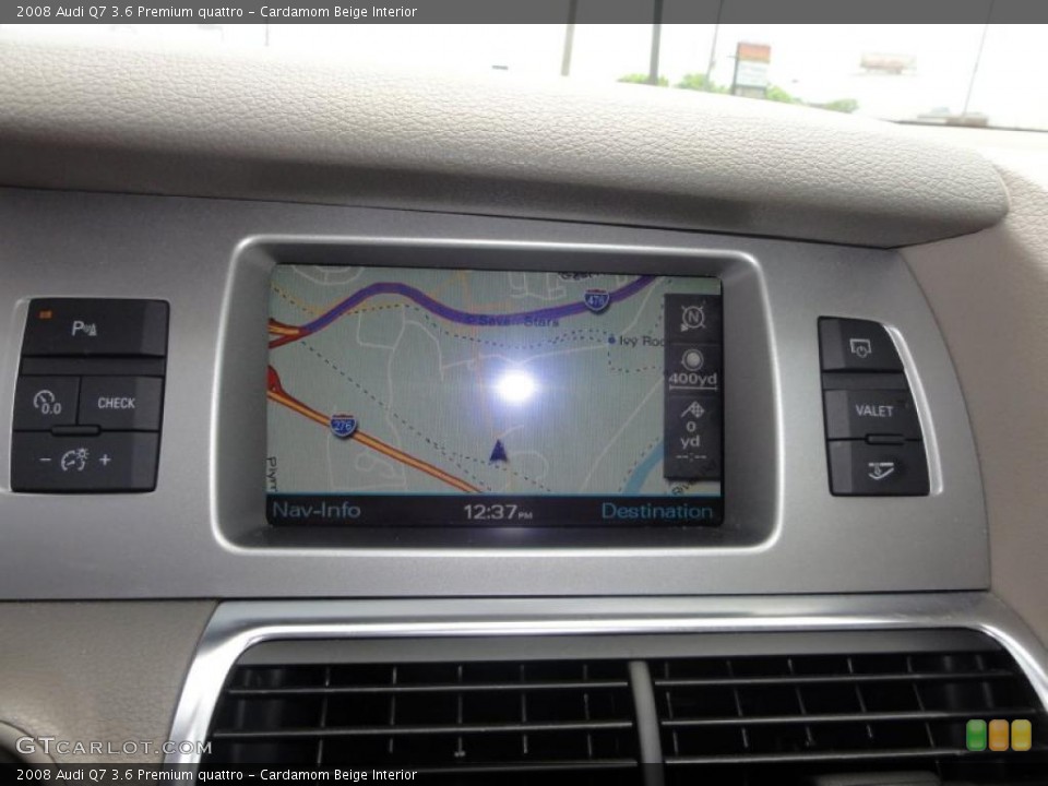 Cardamom Beige Interior Navigation for the 2008 Audi Q7 3.6 Premium quattro #49714021