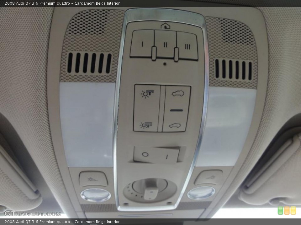 Cardamom Beige Interior Controls for the 2008 Audi Q7 3.6 Premium quattro #49714081