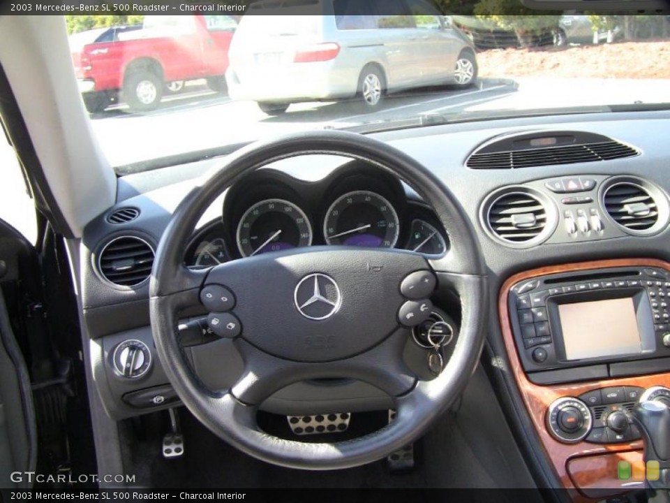 Charcoal Interior Steering Wheel for the 2003 Mercedes-Benz SL 500 Roadster #49714219