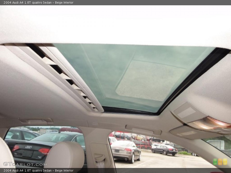 Beige Interior Sunroof for the 2004 Audi A4 1.8T quattro Sedan #49715905