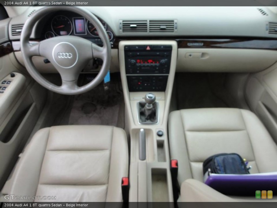 Beige Interior Dashboard for the 2004 Audi A4 1.8T quattro Sedan #49716007