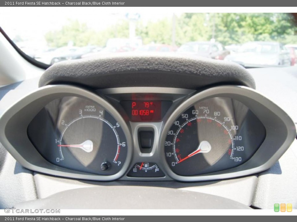 Charcoal Black/Blue Cloth Interior Gauges for the 2011 Ford Fiesta SE Hatchback #49716262