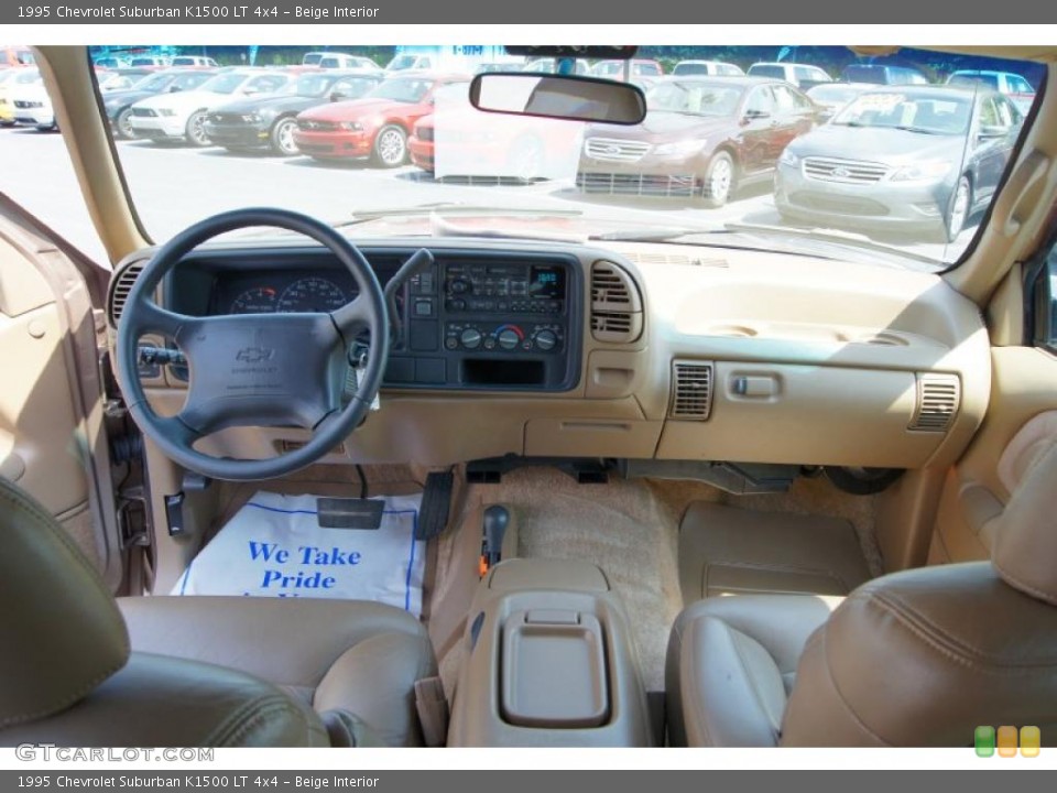 Beige Interior Dashboard for the 1995 Chevrolet Suburban K1500 LT 4x4 #49716808