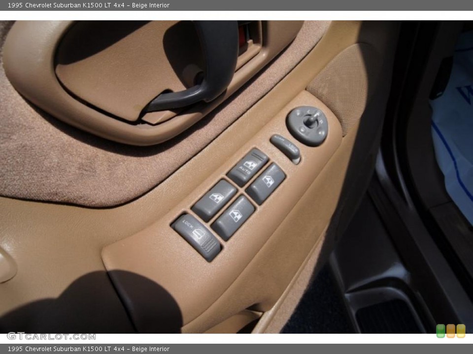 Beige Interior Controls for the 1995 Chevrolet Suburban K1500 LT 4x4 #49716835