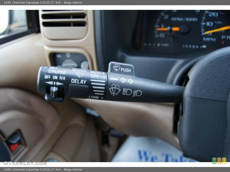 Beige Interior Controls for the 1995 Chevrolet Suburban K1500 LT 4x4 #49716904