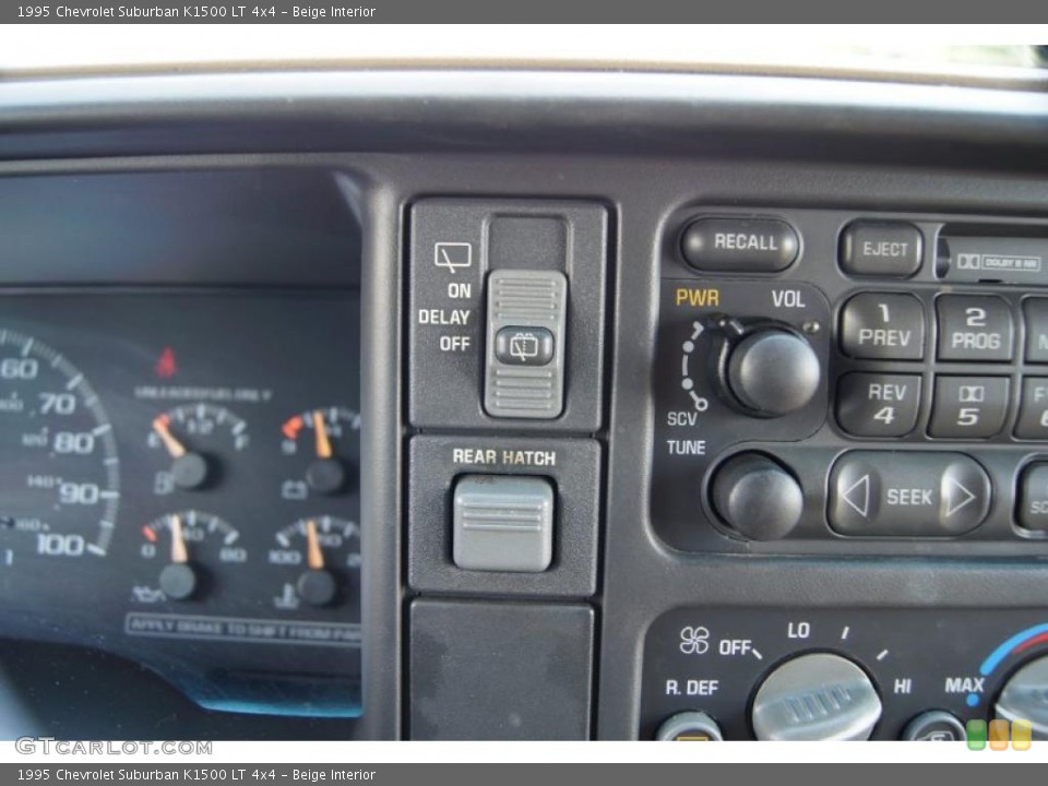Beige Interior Controls for the 1995 Chevrolet Suburban K1500 LT 4x4 #49716931