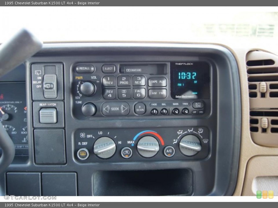 Beige Interior Controls for the 1995 Chevrolet Suburban K1500 LT 4x4 #49716952