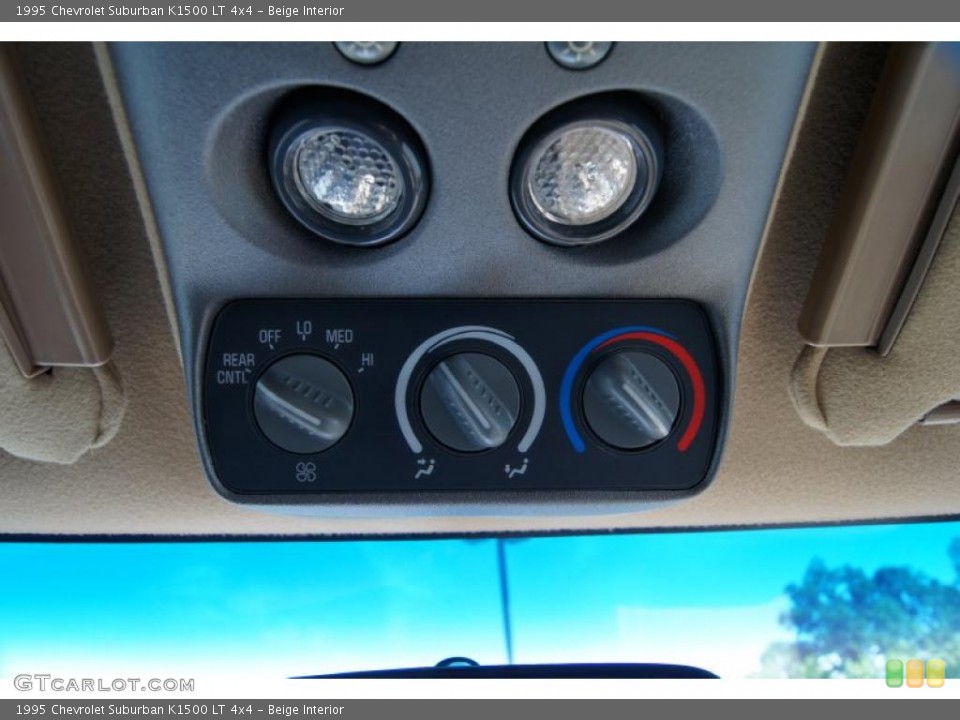 Beige Interior Controls for the 1995 Chevrolet Suburban K1500 LT 4x4 #49717000