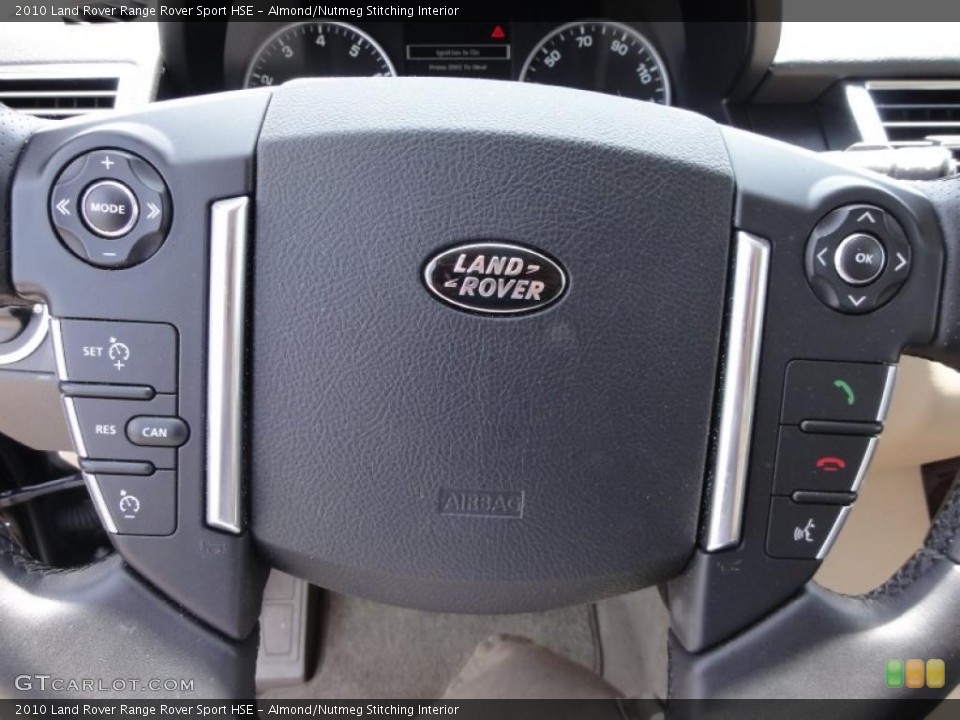 Almond/Nutmeg Stitching Interior Controls for the 2010 Land Rover Range Rover Sport HSE #49717765