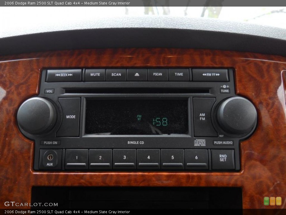 Medium Slate Gray Interior Controls for the 2006 Dodge Ram 2500 SLT Quad Cab 4x4 #49721020