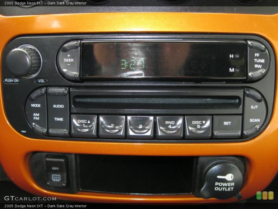 Dark Slate Gray Interior Controls for the 2005 Dodge Neon SXT #49721773