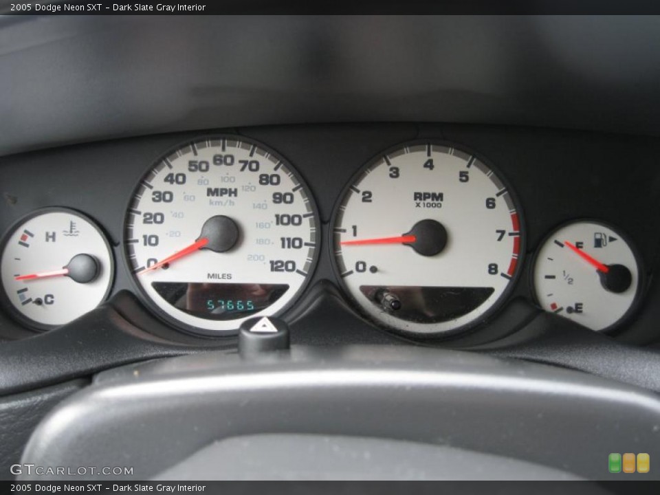 Dark Slate Gray Interior Gauges for the 2005 Dodge Neon SXT #49722046