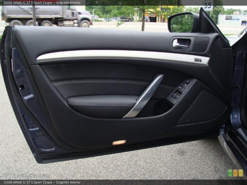 Graphite Interior Door Panel for the 2008 Infiniti G 37 S Sport Coupe #49722133