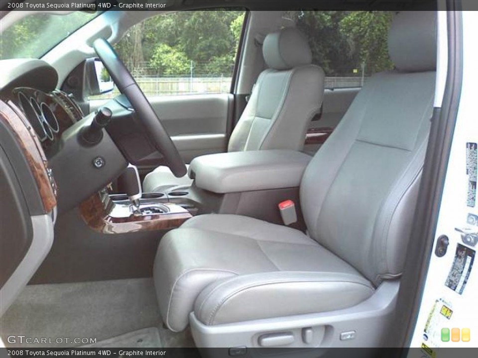 Graphite Interior Photo for the 2008 Toyota Sequoia Platinum 4WD #49723291