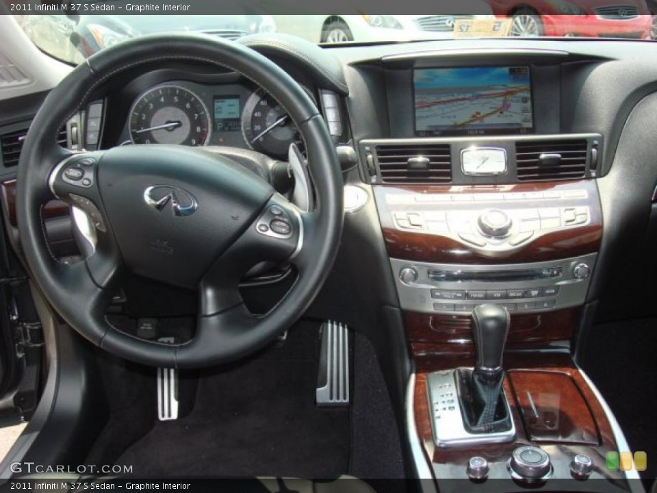 Graphite Interior Dashboard for the 2011 Infiniti M 37 S Sedan #49723639