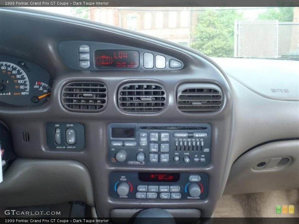 Dark Taupe Interior Controls for the 1999 Pontiac Grand Prix GT Coupe #49724302