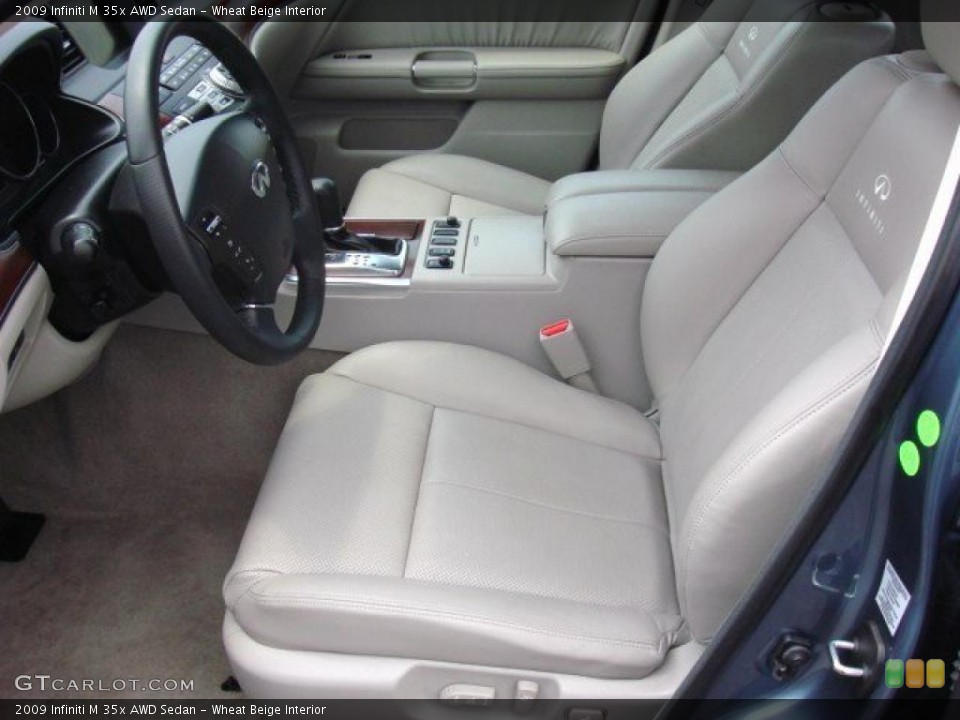 Wheat Beige Interior Photo for the 2009 Infiniti M 35x AWD Sedan #49725091