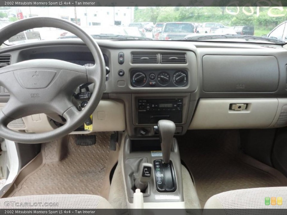 Tan Interior Dashboard for the 2002 Mitsubishi Montero Sport LS 4x4 #49727377