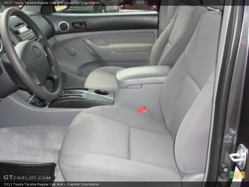Graphite Gray Interior Photo for the 2011 Toyota Tacoma Regular Cab 4x4 #49728226