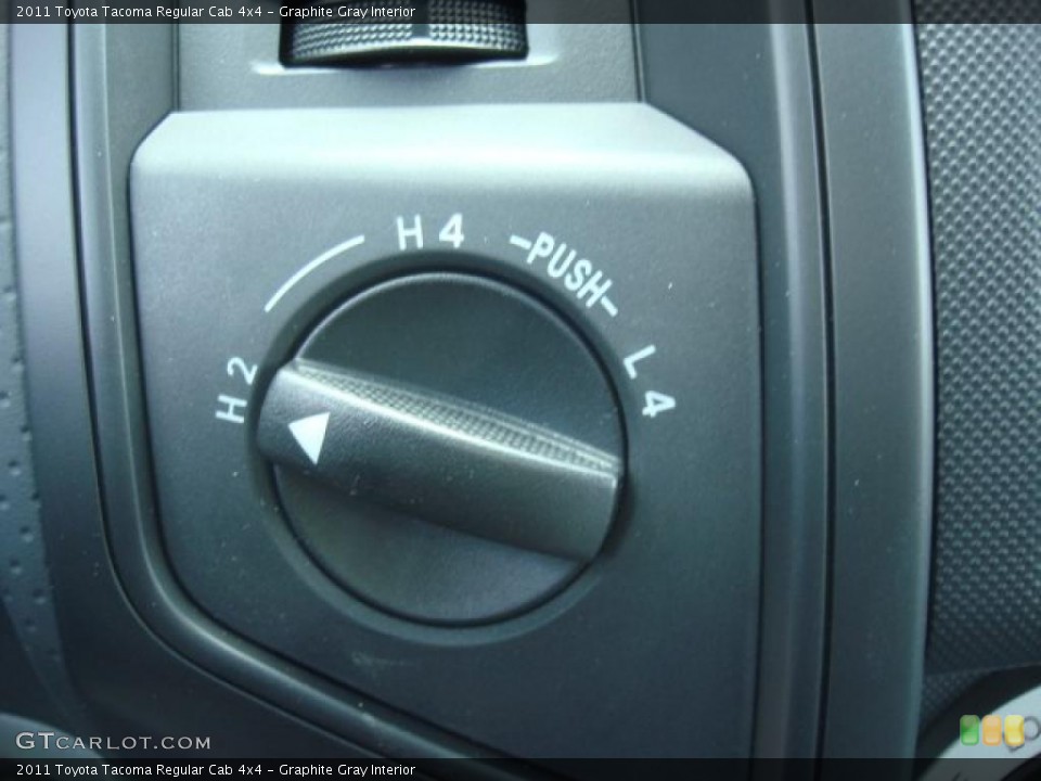 Graphite Gray Interior Controls for the 2011 Toyota Tacoma Regular Cab 4x4 #49728322