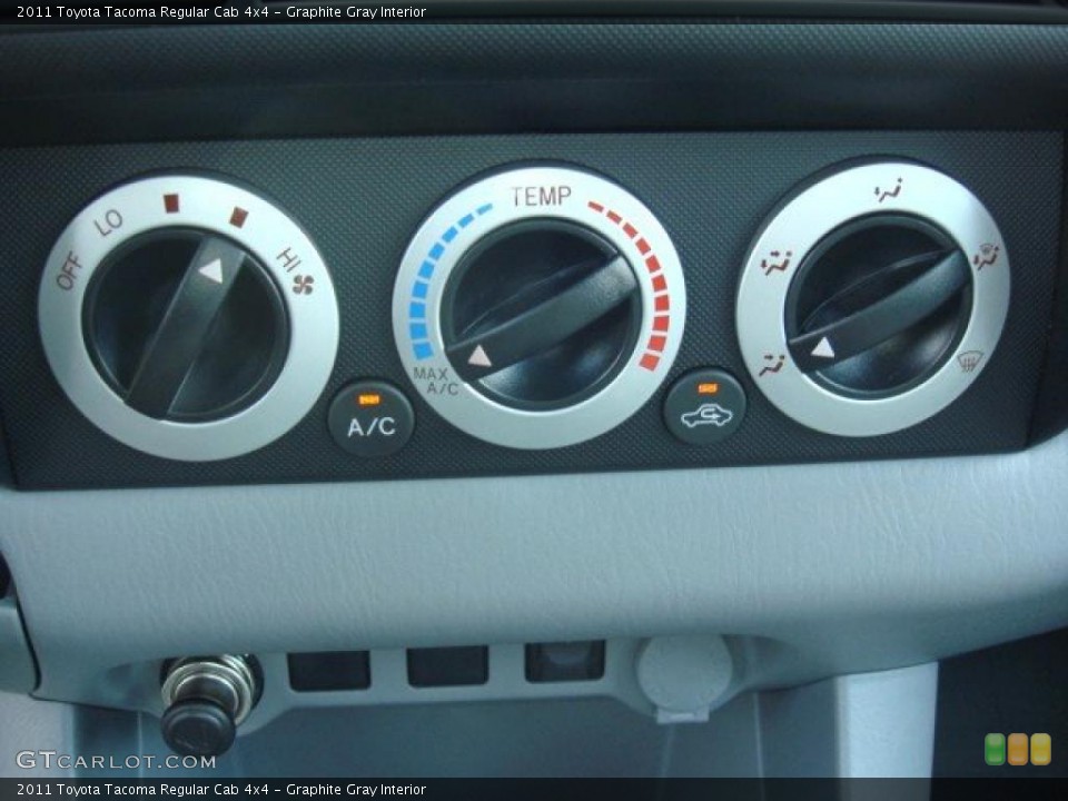 Graphite Gray Interior Controls for the 2011 Toyota Tacoma Regular Cab 4x4 #49728337