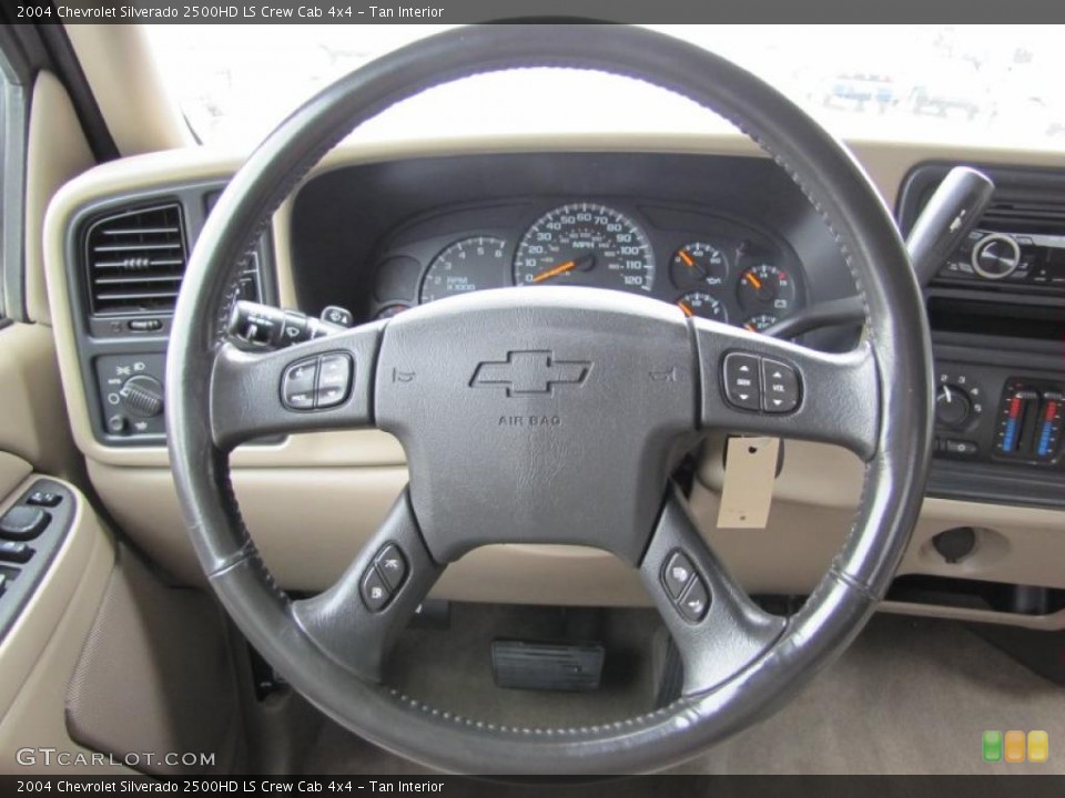 Tan Interior Steering Wheel for the 2004 Chevrolet Silverado 2500HD LS Crew Cab 4x4 #49728838