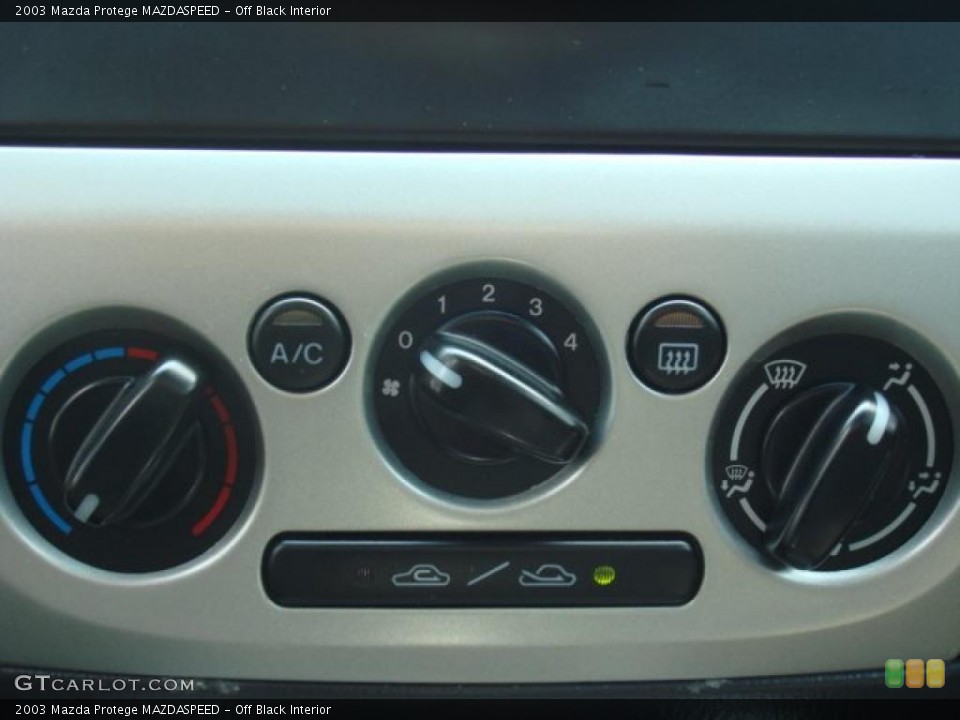 Off Black Interior Controls for the 2003 Mazda Protege MAZDASPEED #49729009
