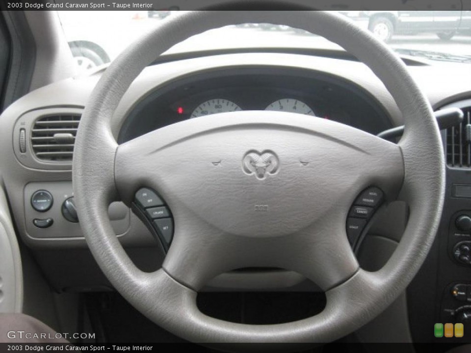 Taupe Interior Steering Wheel for the 2003 Dodge Grand Caravan Sport #49729861
