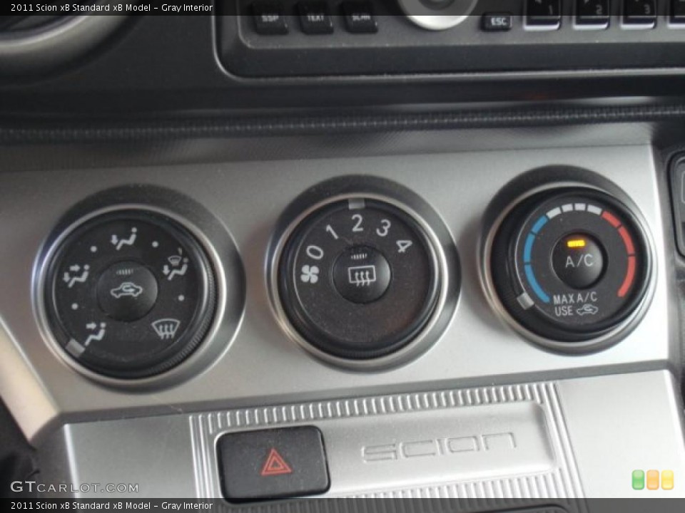 Gray Interior Controls for the 2011 Scion xB  #49729915