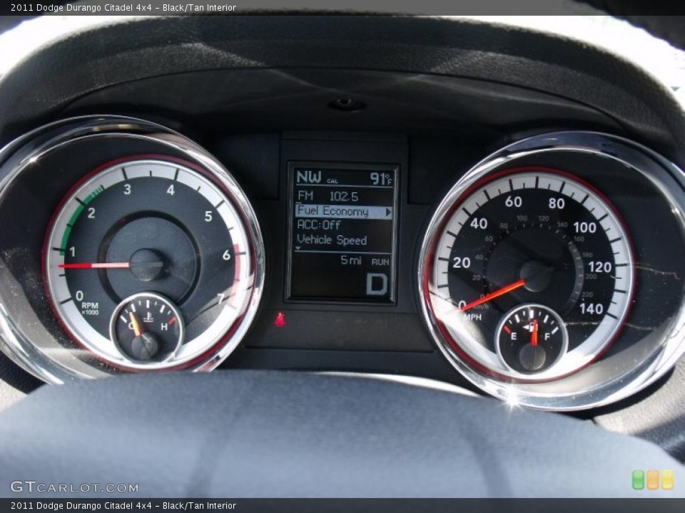 Black/Tan Interior Gauges for the 2011 Dodge Durango Citadel 4x4 #49731328