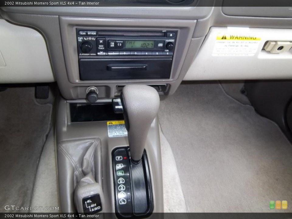 Tan Interior Transmission for the 2002 Mitsubishi Montero Sport XLS 4x4 #49733944