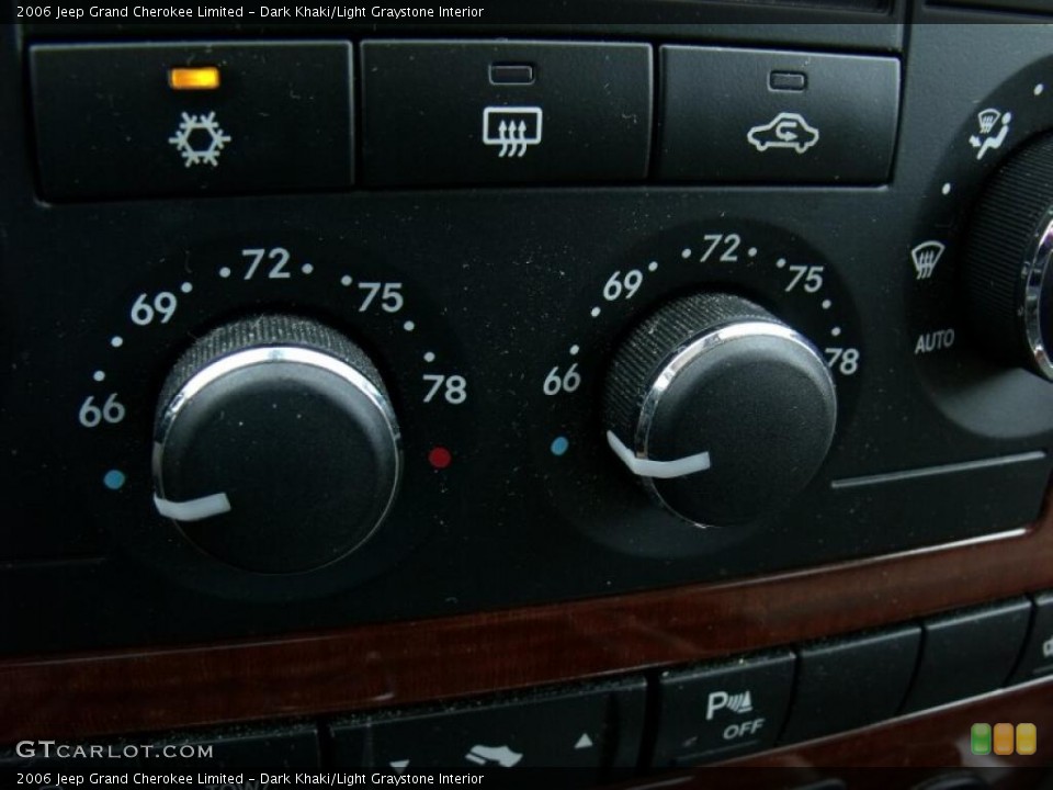 Dark Khaki/Light Graystone Interior Controls for the 2006 Jeep Grand Cherokee Limited #49736077