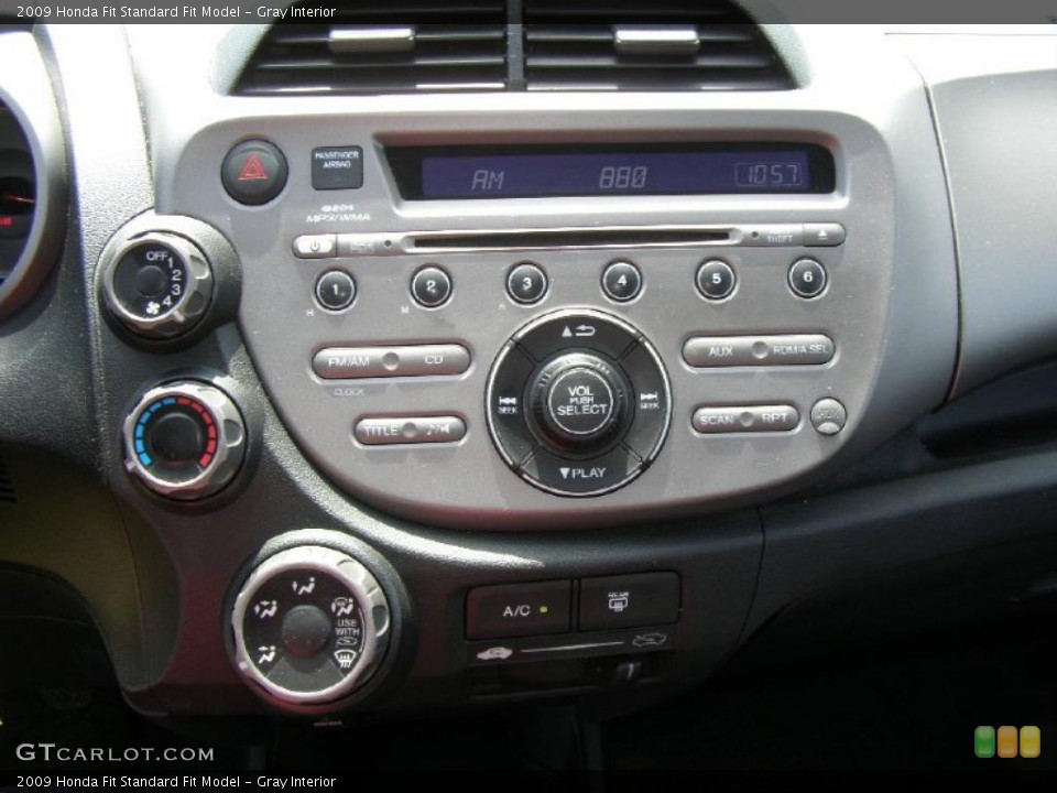 Gray Interior Controls for the 2009 Honda Fit  #49737784