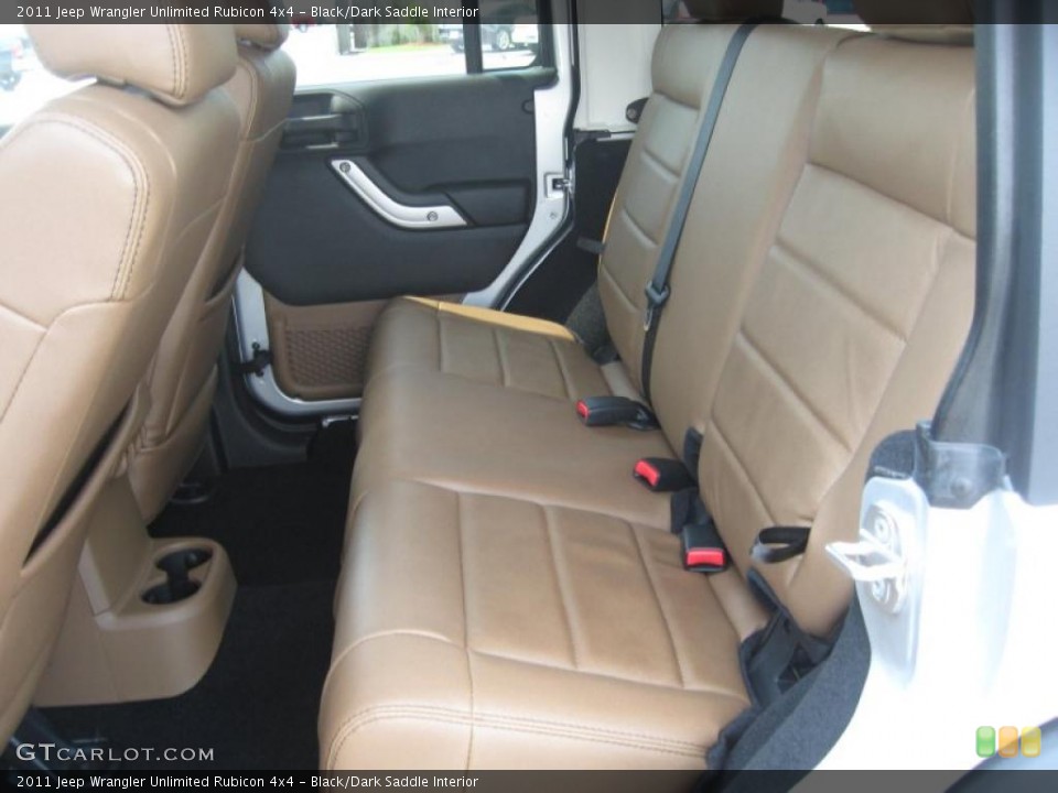 Black/Dark Saddle Interior Photo for the 2011 Jeep Wrangler Unlimited Rubicon 4x4 #49739792
