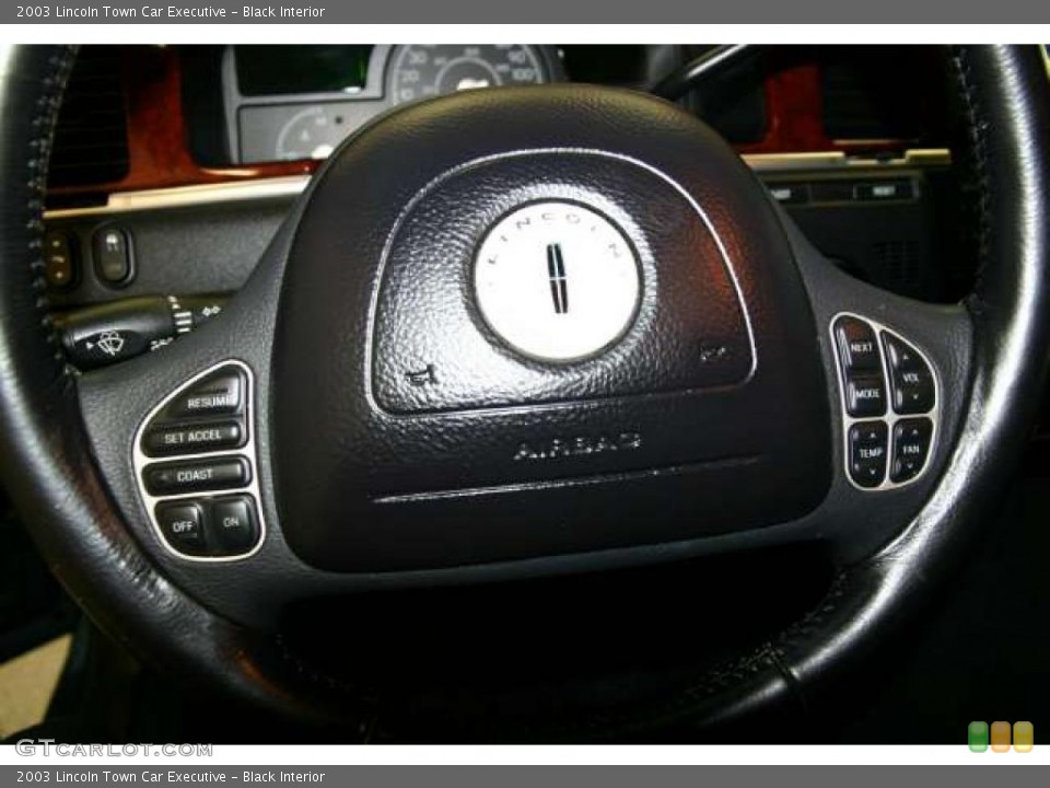 Black Interior Controls for the 2003 Lincoln Town Car Executive #49740033