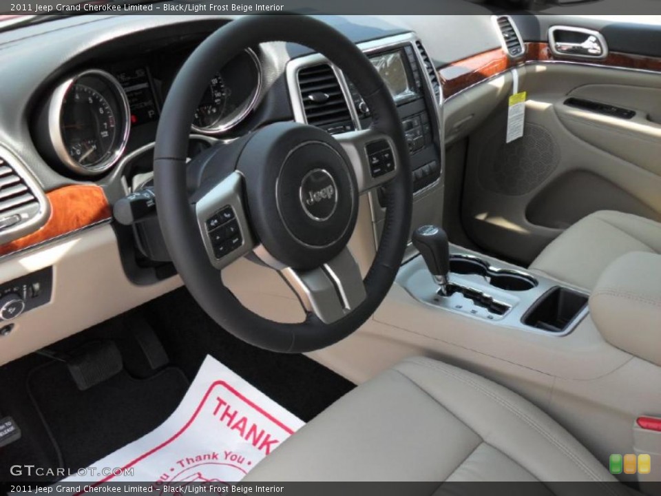 Black/Light Frost Beige Interior Prime Interior for the 2011 Jeep Grand Cherokee Limited #49744435