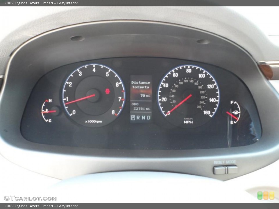 Gray Interior Gauges for the 2009 Hyundai Azera Limited #49744870