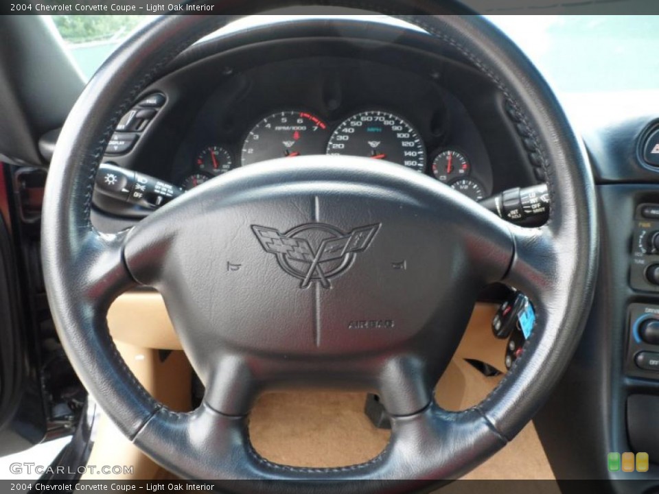 Light Oak Interior Steering Wheel for the 2004 Chevrolet Corvette Coupe #49745674