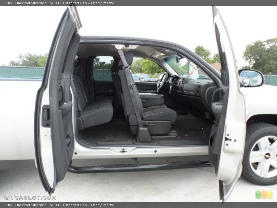 Ebony Interior Photo for the 2008 Chevrolet Silverado 1500 LT Extended Cab #49746850