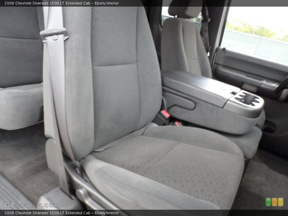 Ebony Interior Photo for the 2008 Chevrolet Silverado 1500 LT Extended Cab #49746859