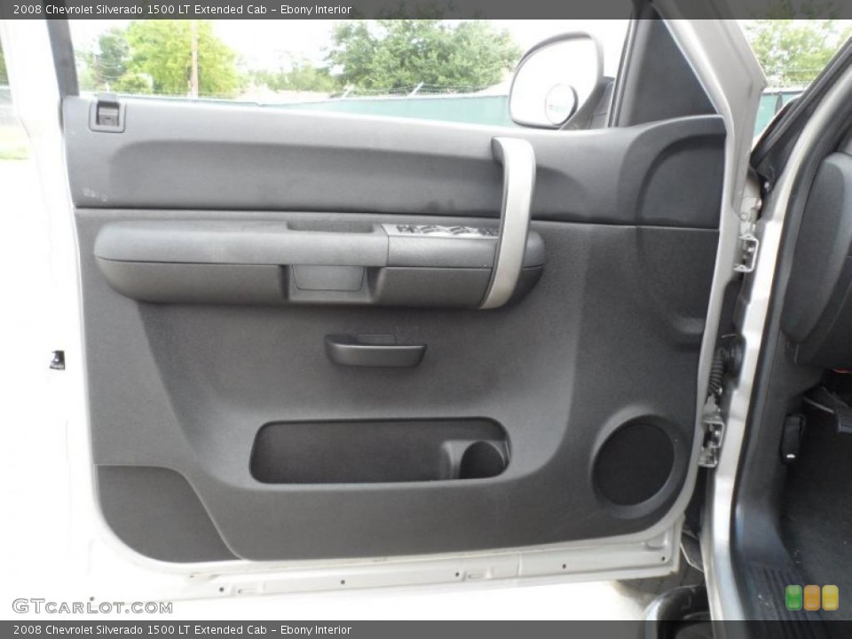 Ebony Interior Door Panel for the 2008 Chevrolet Silverado 1500 LT Extended Cab #49746877
