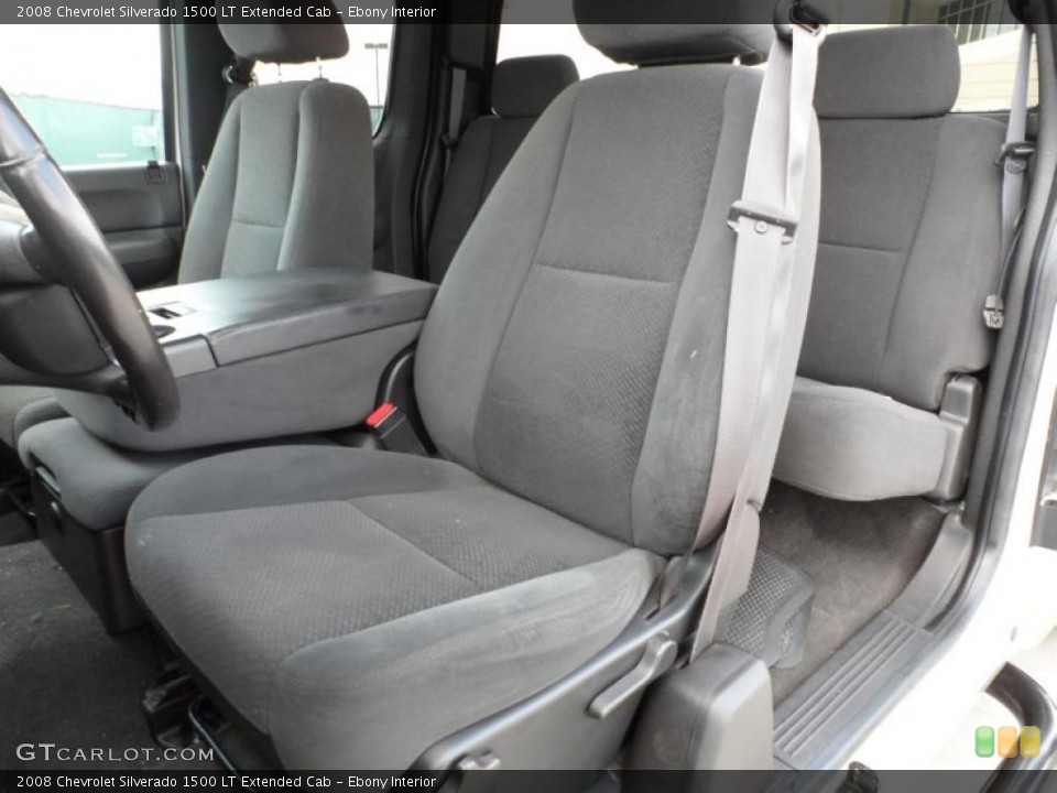 Ebony Interior Photo for the 2008 Chevrolet Silverado 1500 LT Extended Cab #49746883