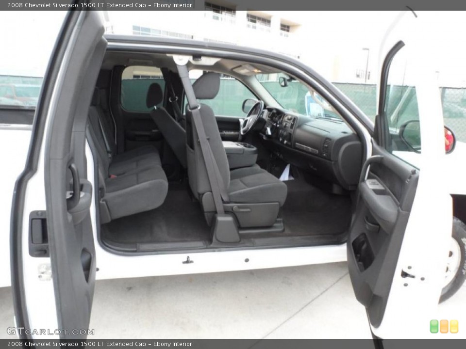 Ebony Interior Photo for the 2008 Chevrolet Silverado 1500 LT Extended Cab #49746976
