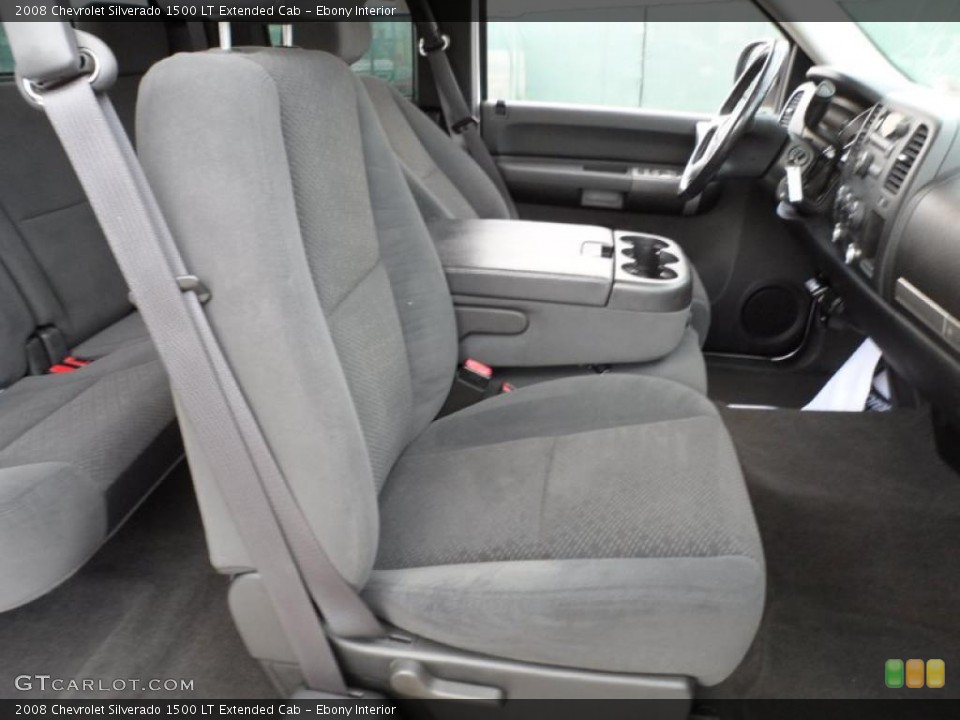Ebony Interior Photo for the 2008 Chevrolet Silverado 1500 LT Extended Cab #49746985