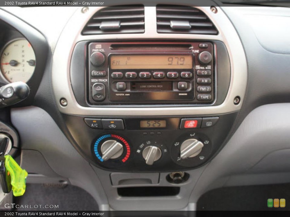 Gray Interior Controls for the 2002 Toyota RAV4  #49749223